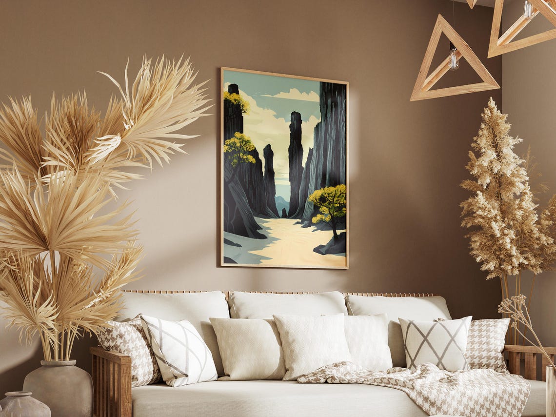 Tsingy De Bemaraha Great Stone Forest Limestone Spires Poster - Image 3