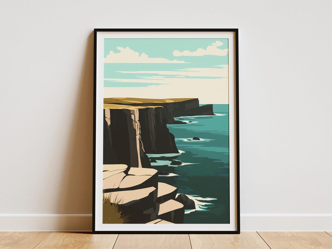 Mistaken Point Newfoundland Poster Canada Ocean Cliffs Landscape