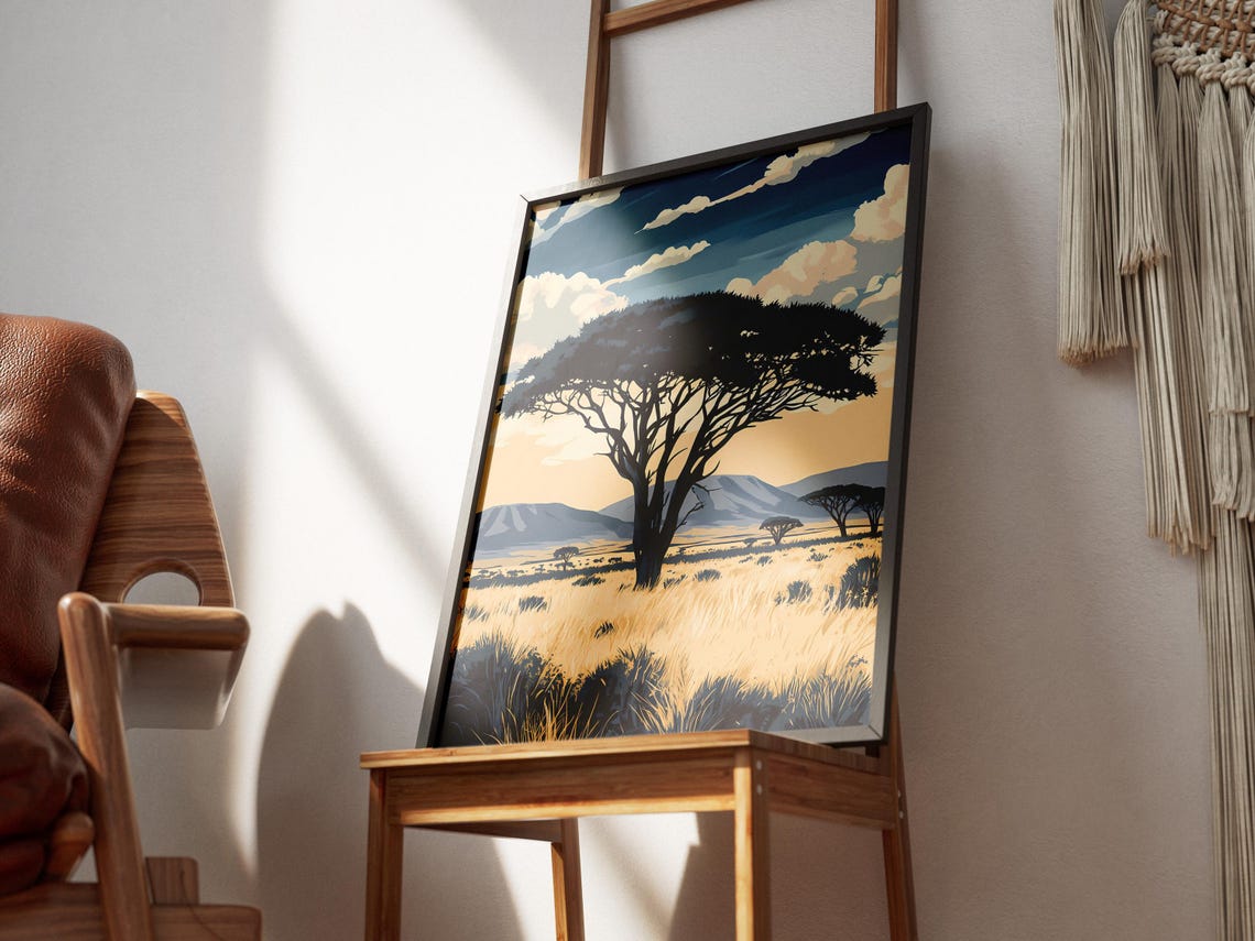 Etosha National Park Namibia Poster African Savanna Daytime Landscape - Image 3