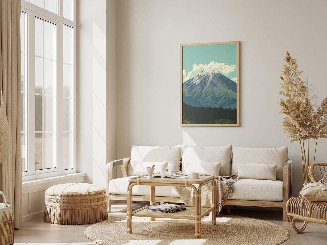 Tungurahua Volcano Ecuador Snowcapped Peak Minimalist Travel Poster - Image 4