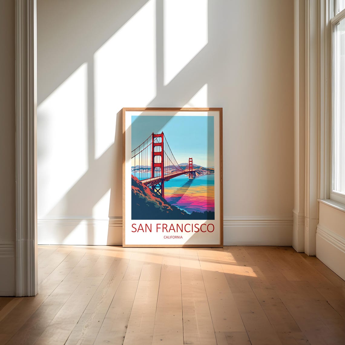 San Francisco California Golden Gate Bridge at Sunset Poster - Image 6