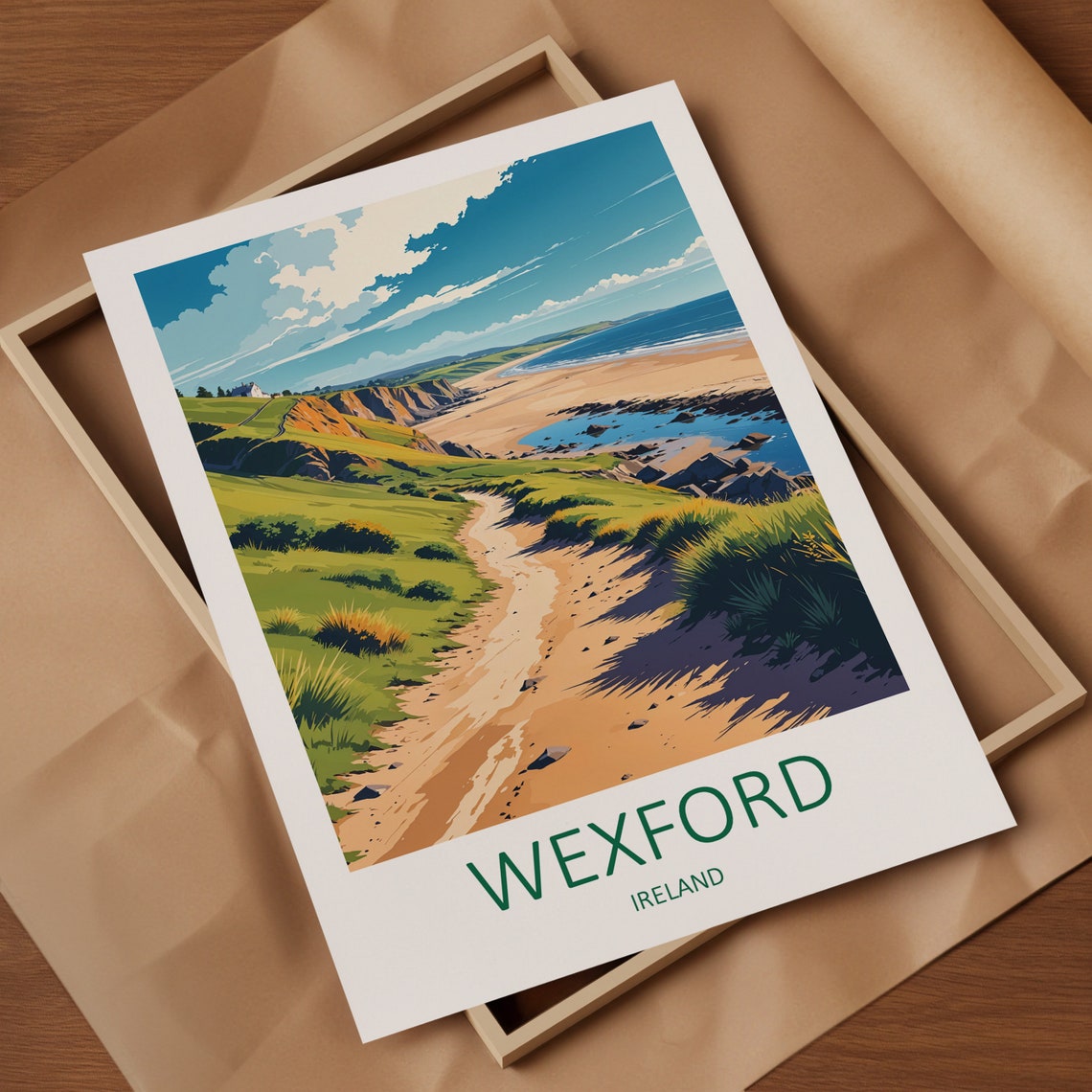 Wexford Print Wexford Travel Print Ireland Print Wexford Poster Ireland Gifts Ireland Wall Art Republic Of Ireland Travel Art Poster - Image 4