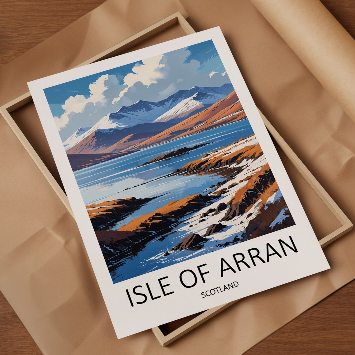 Isle Of Arran Print Arran Poster Scotland Print Isle Of Arran Poster Scottish Prints Arran Gift Scotland Travel Print Scottish Gifts - Image 4