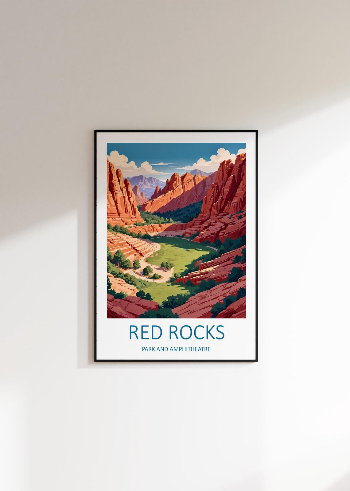 Red Rocks Print Red Rocks Colorado Red Rocks Park And Amphitheatre Travel Print Colorado Poster Colorado Art Print Travel Memories Gift - Image 3