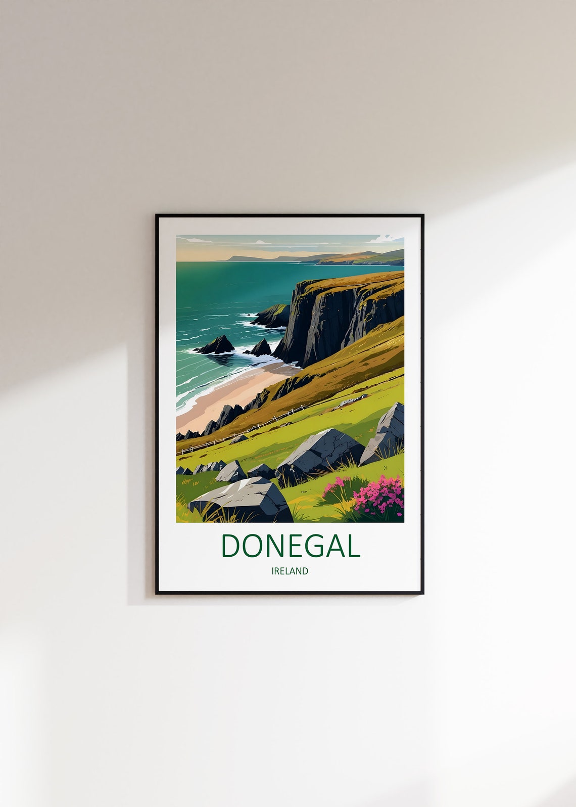 Donegal Print Donegal Poster Donegal Ireland Donegal Travel Print Ireland Wall Art Travel Gift Ireland Gifts Irish Wall Art Print - Image 3