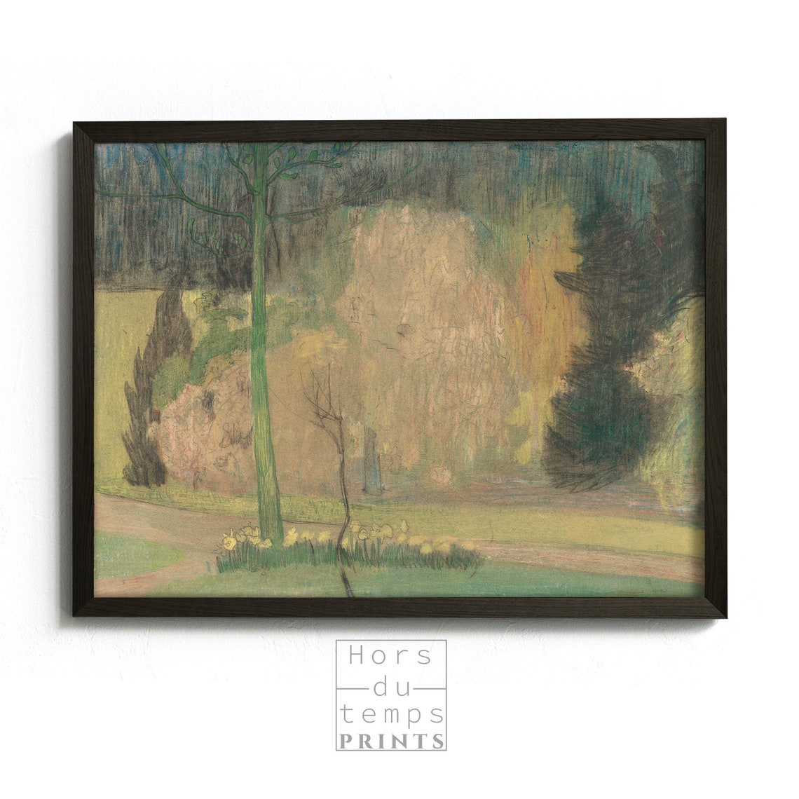 Muted Moody Garden Landscape Rustic Farmhouse Wall Art Hors Du Temps Prints - Image 2