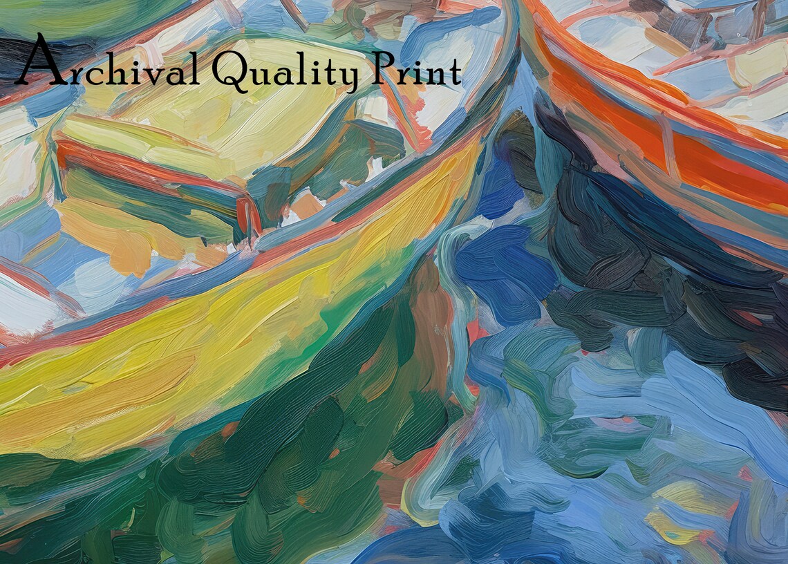 Boat Oil-Painting-Style Wall Art Print, Nautical - Image 4