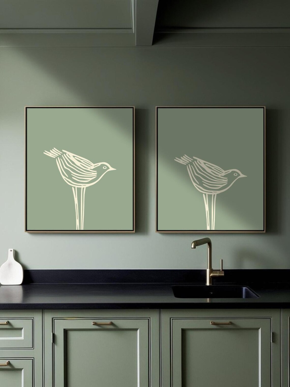 Japandi Bird Art Print, Easter Decor - Image 4