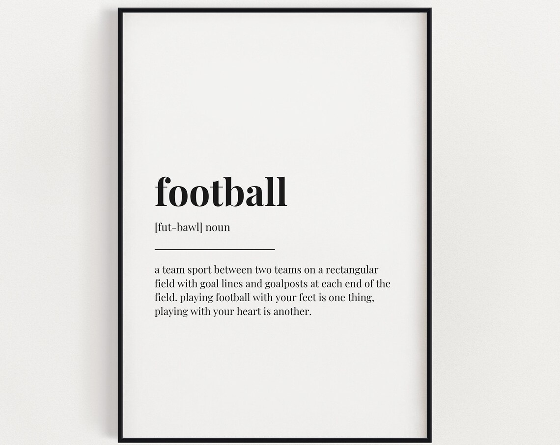 Football - Definition Print