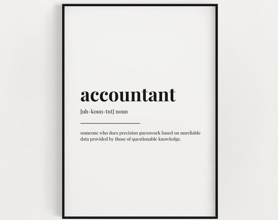 Accountant Definition Meaning, Gift for Accountant