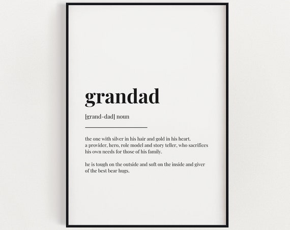 Grandad Definition Meaning, Father's Day Gift