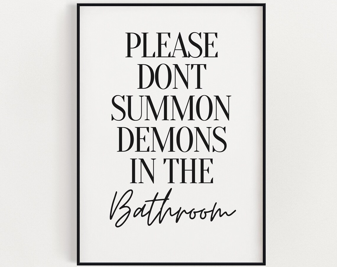 Halloween Prints, Don't Summon Demons