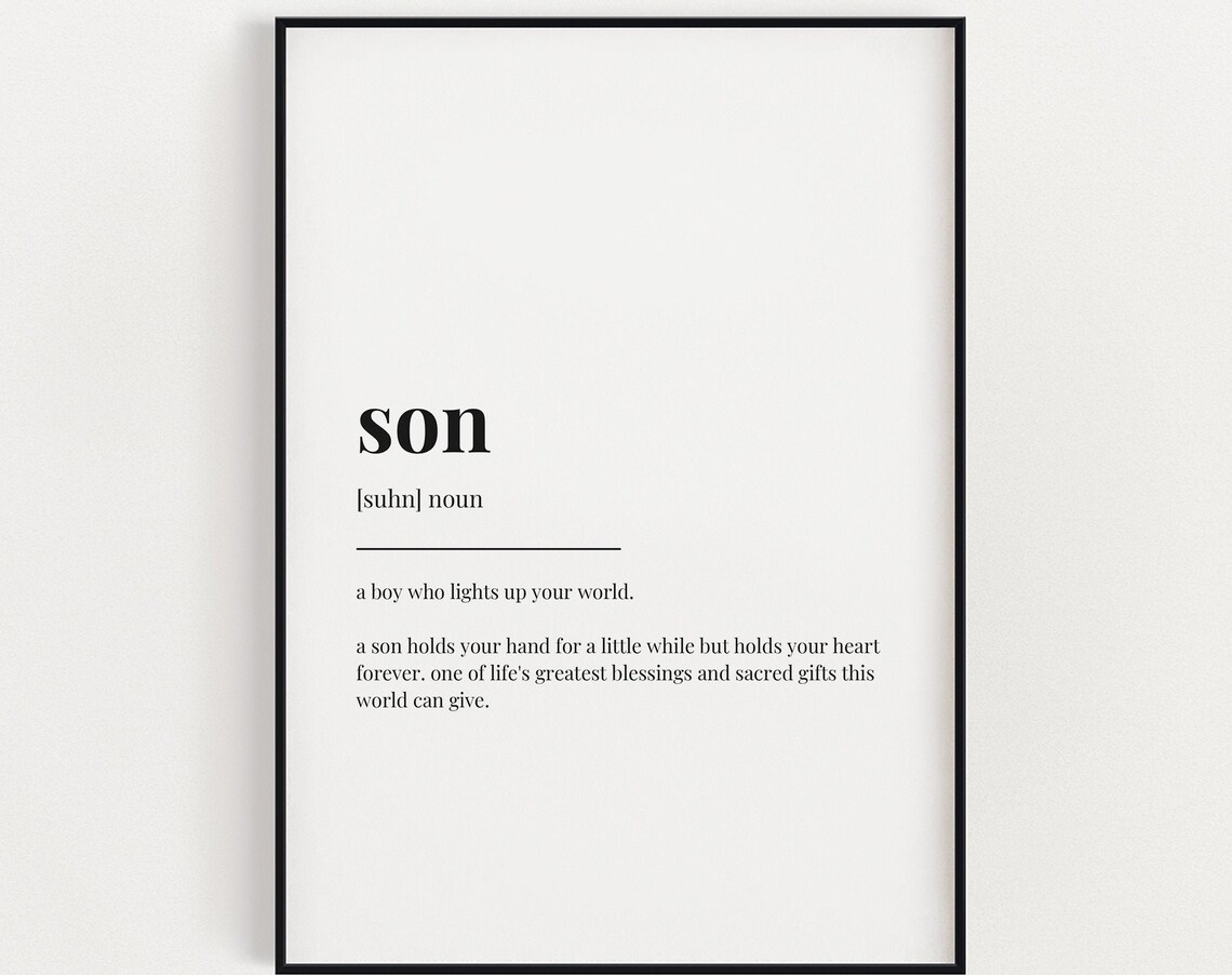 Son - Definition Quote
