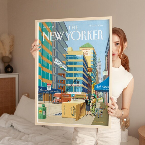 The New Yorker Magazine Cover Poster May 31 2004 Manhattan Move