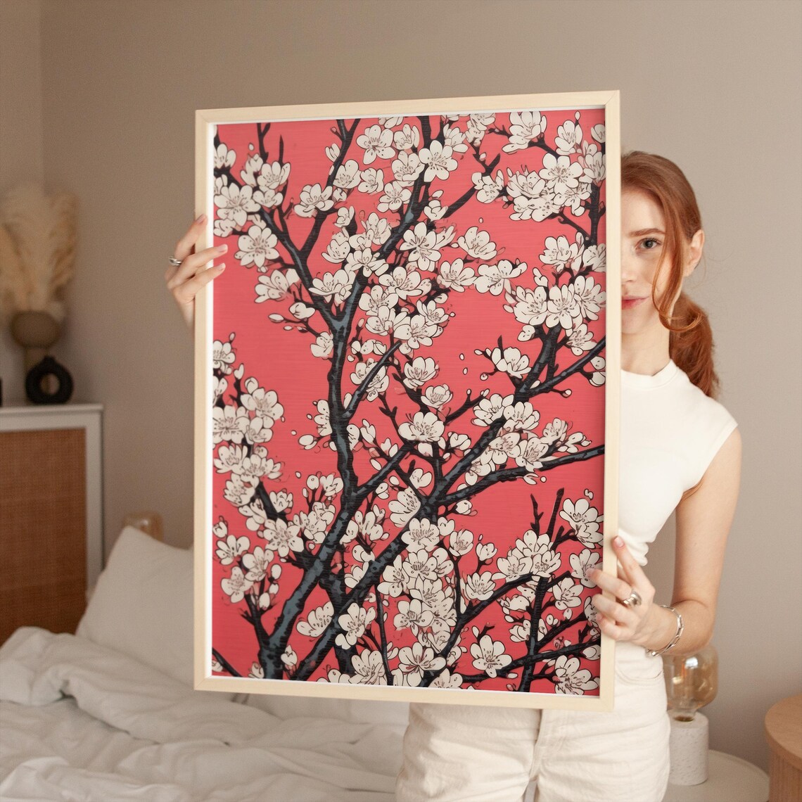 Cherry Blossom Floral Art Print