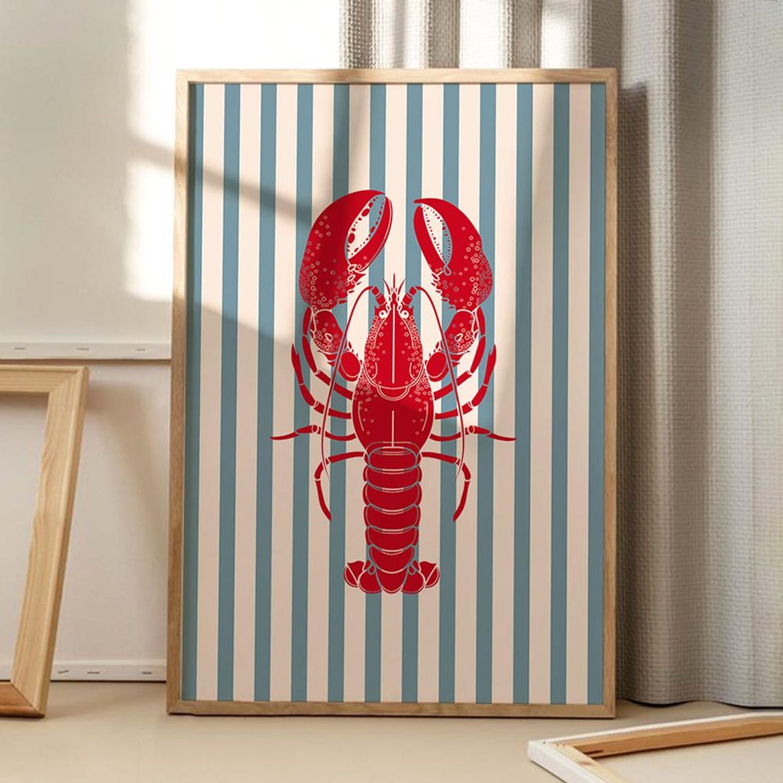 Lobster Retro Kitchen Wall Art Print