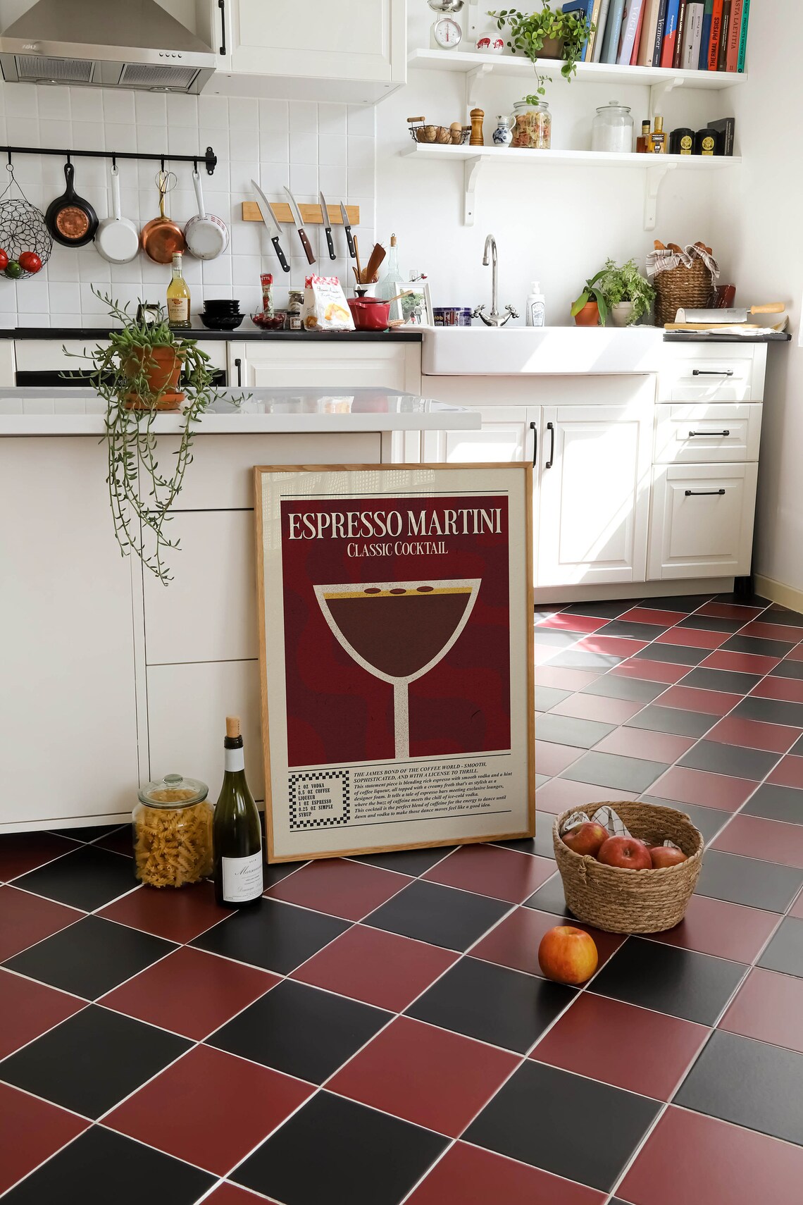 Espresso Martini Classic Cocktail Recipe Vintage Bar Art Poster - Image 2