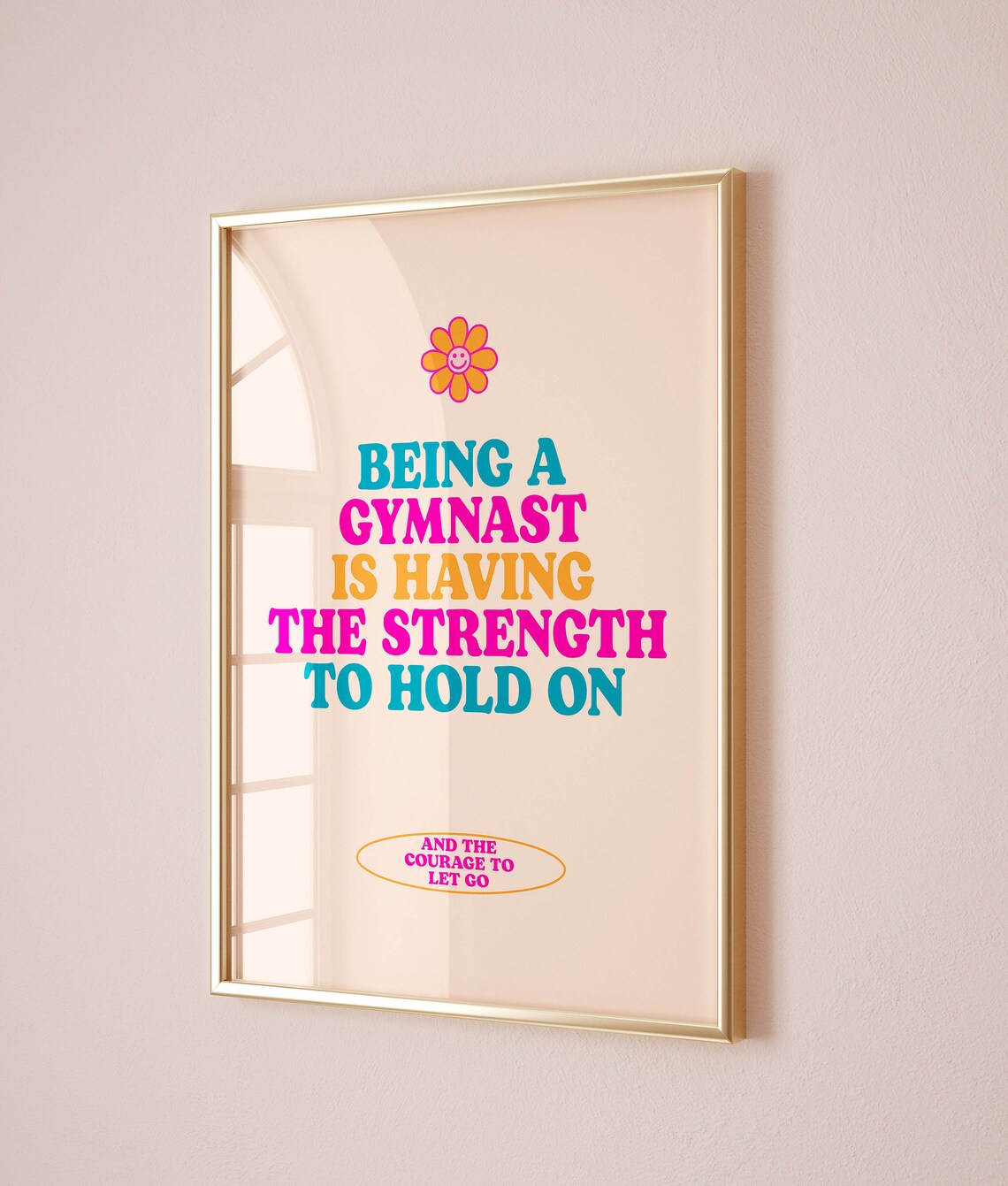 Gymnast Preppy Room Decor Art Print - Image 2