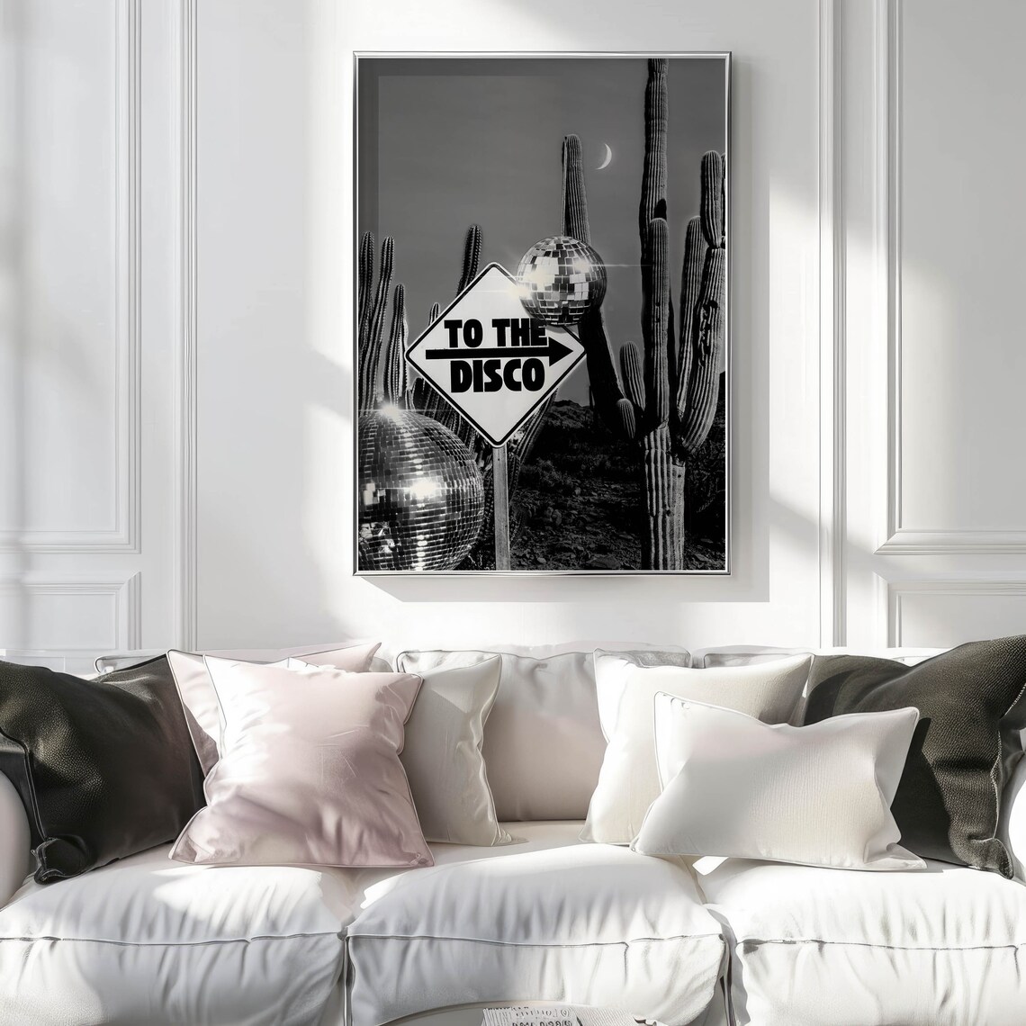 Retro Disco Ball Art Print, Funky Bar Decor - Image 2