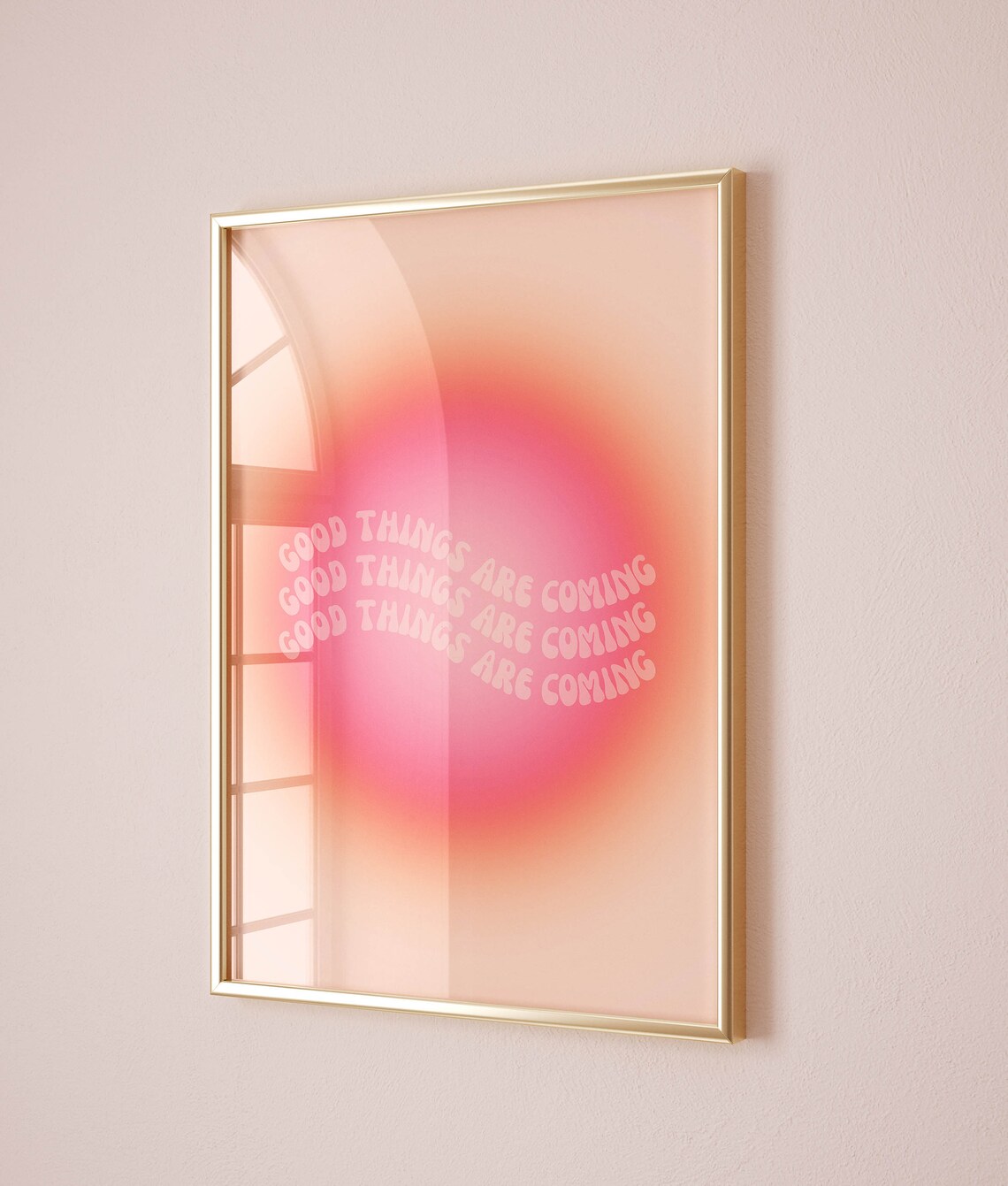 Good Things Are Coming Affirmation Poster, Preppy Decor