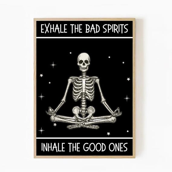 Spooky Meditation Halloween Decor