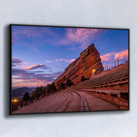 Colorado Red Rocks Amphitheatre, Music Concert Art Print