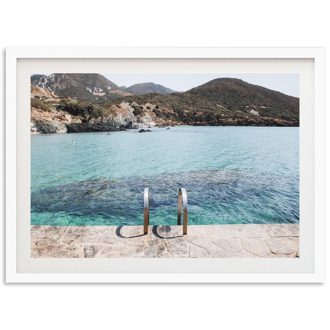 Mediterranean Sea Italy Coastal Travel Poster