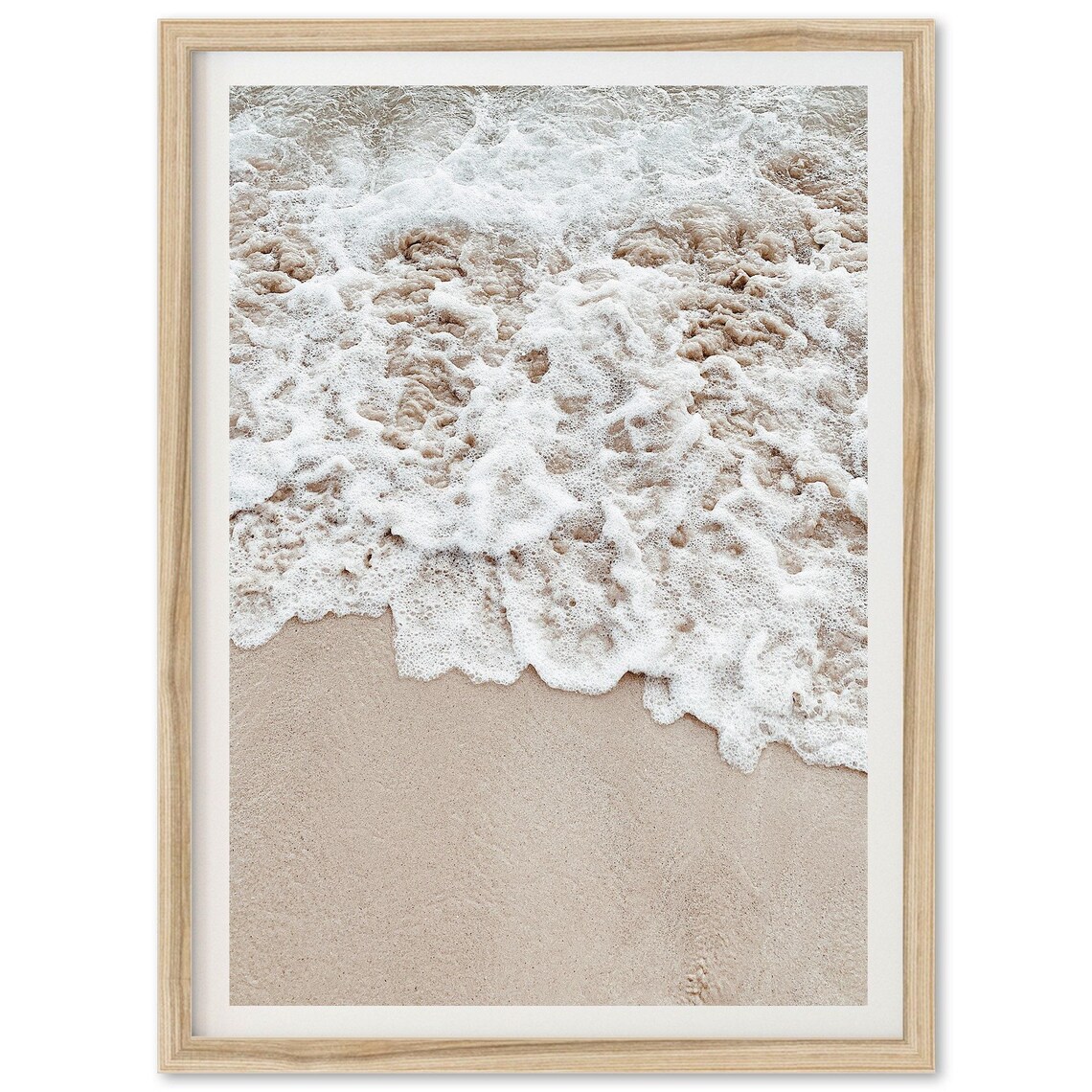 Muted Coastal Beach Photography Art Print