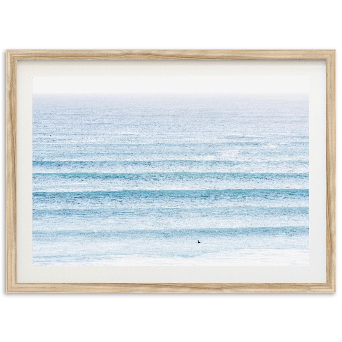 Ocean Waves Surf Art Print, Coastal Decor