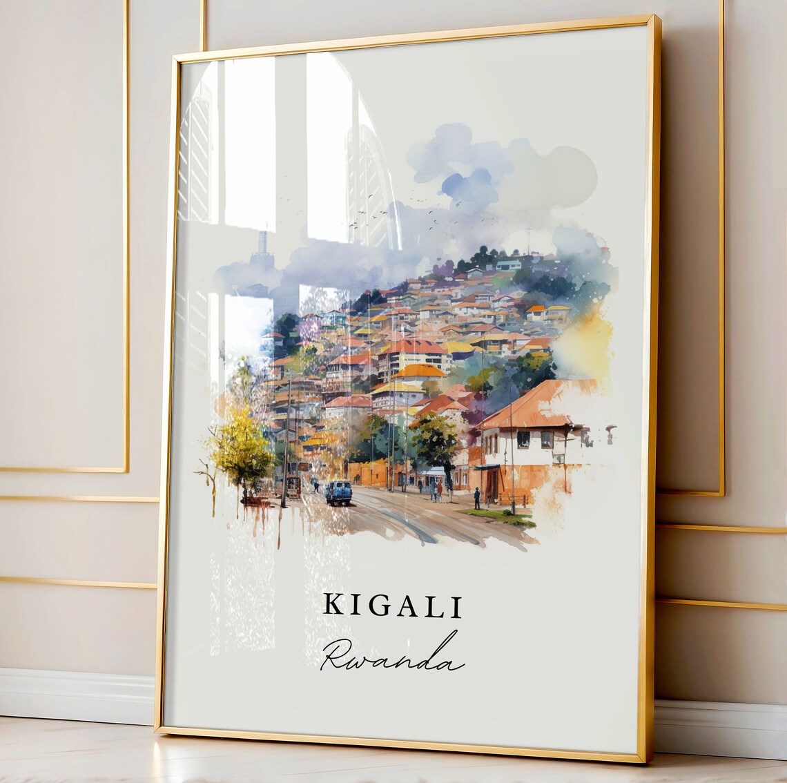 Kigali Africa Poster, Rwanda Wall Art Print - Image 3