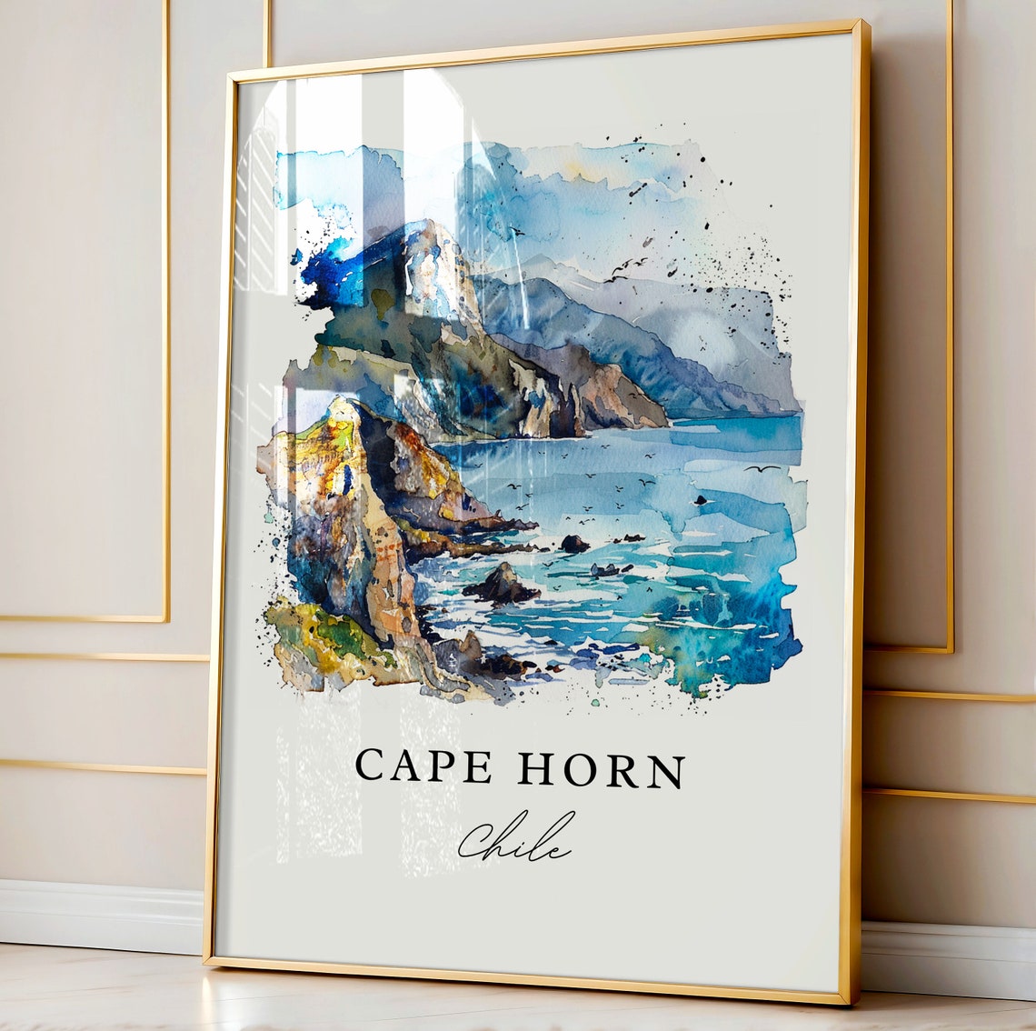 Cape Horn Chile Wall Art Print Gift Travel Poster Housewarming - Image 4