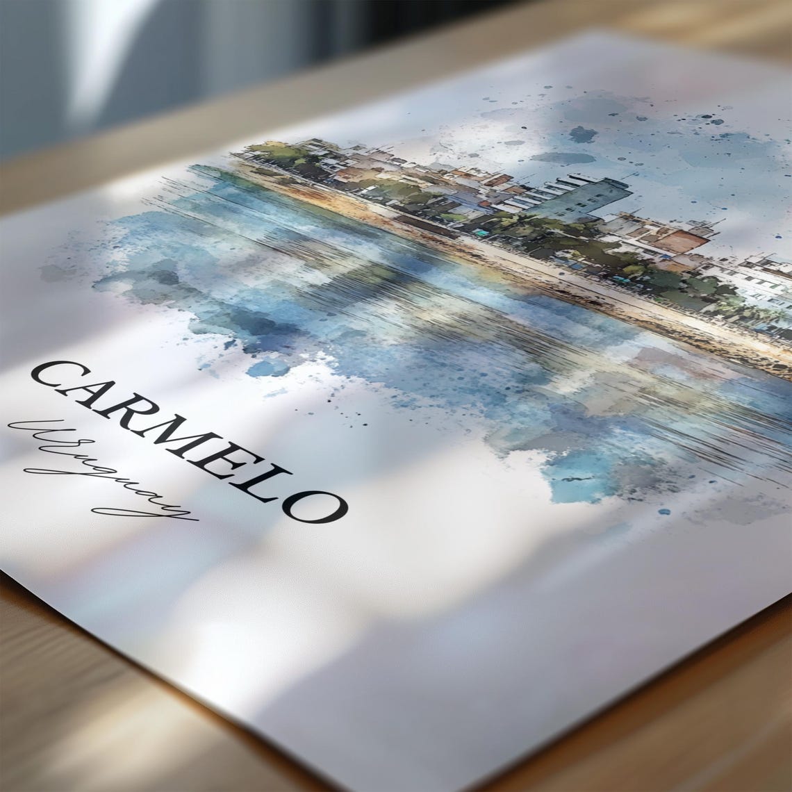 Carmelo Uruguay Wall Art Print Watercolor Gift Travel Poster Housewarming - Image 7