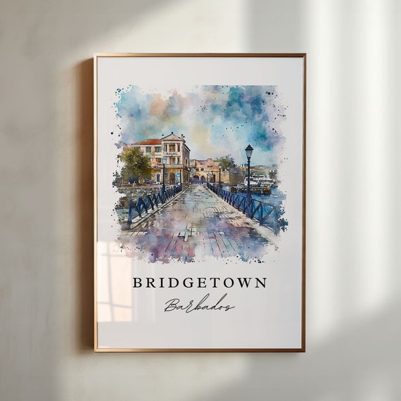 Bridgetown Barbados Caribbean Art Print