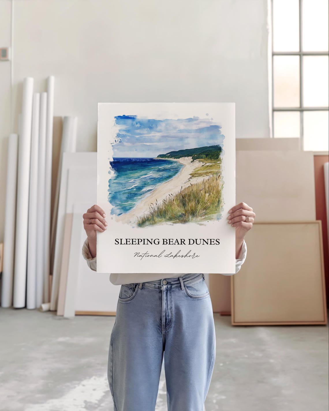 Sleeping Bear Dunes Manitou Islands Travel Poster - Image 6