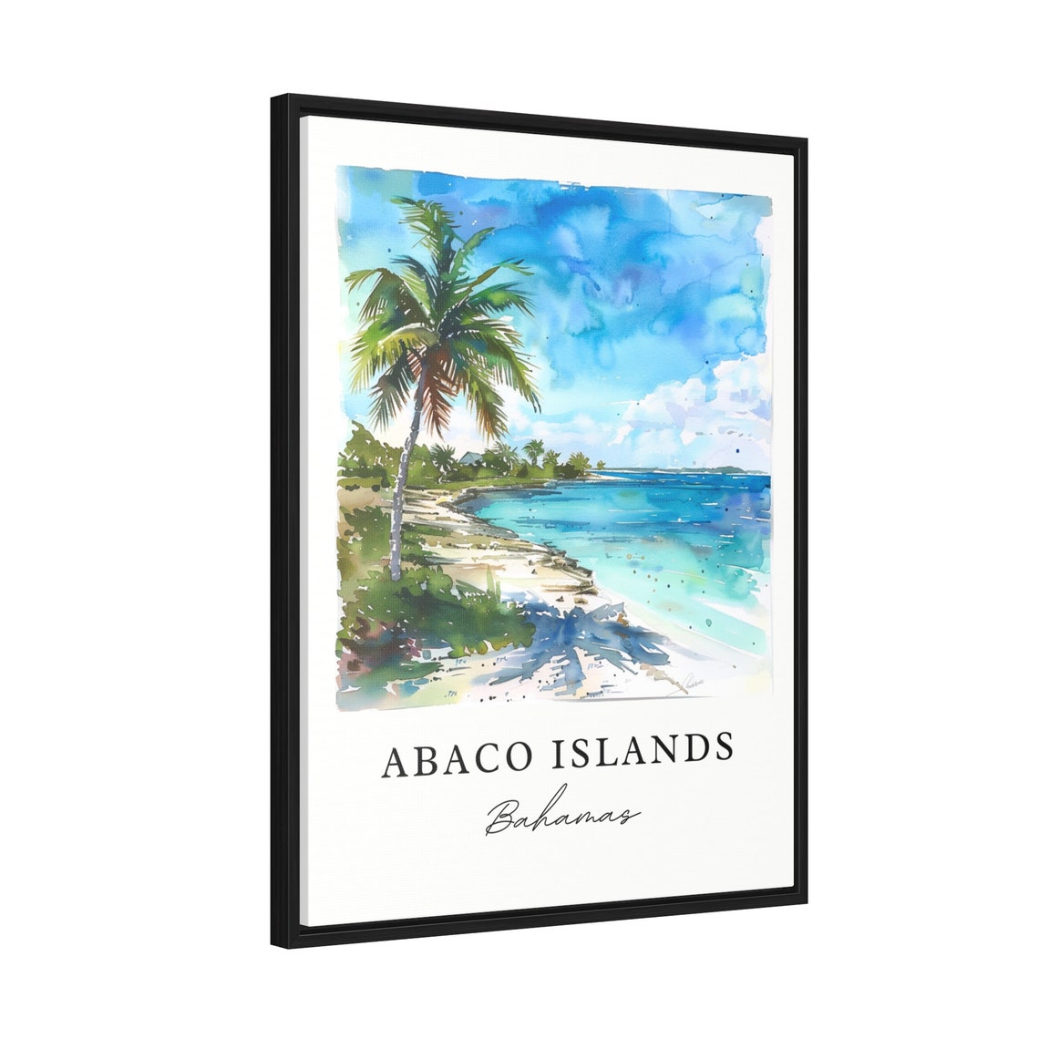 Abaco Islands Bahamas Travel Poster, Housewarming - Image 2