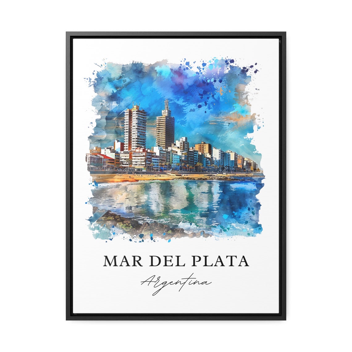 Mar Del Plata Art Argentina Print Punta Mogotes Watercolor Gift Travel Poster Housewarming - Image 3