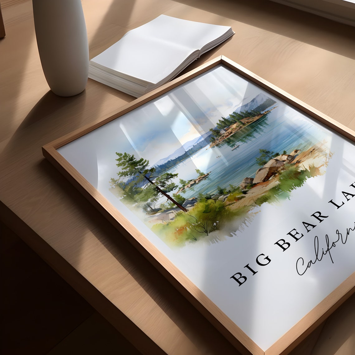 Big Bear Lake Custom Text Poster Print - Image 6