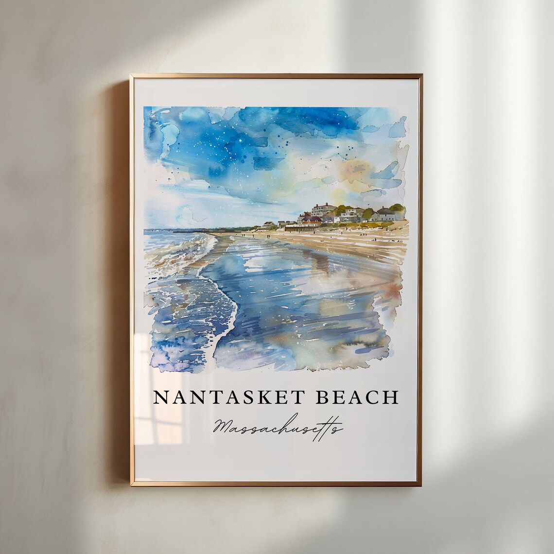 Nantasket Beach Travel Poster, Hull Massachusetts