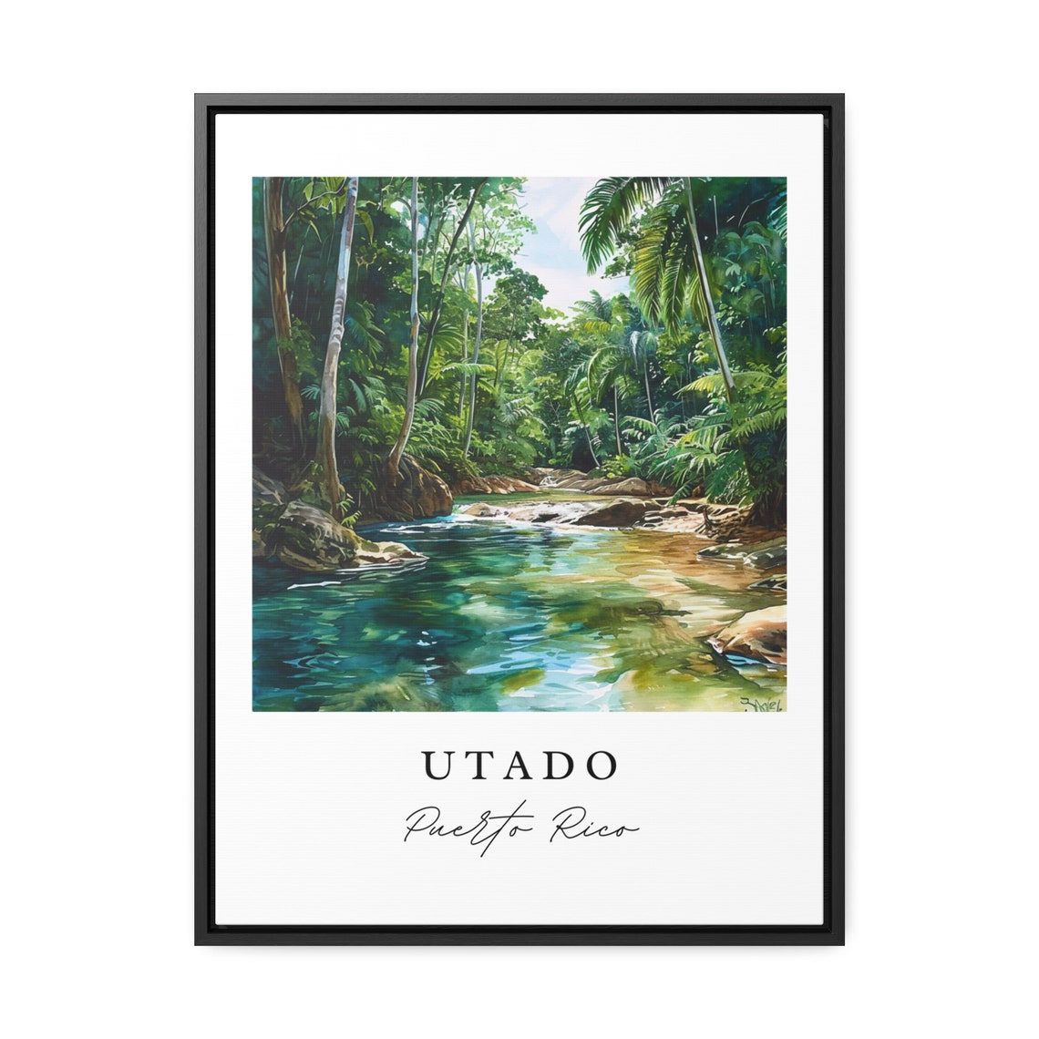 Utado Wall Art Puerto Rico Print Wedding Gift Pr Birthday Present Custom Perfect - Image 2