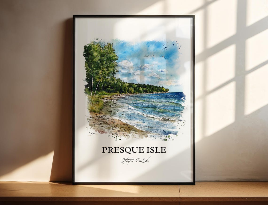 Presque Isle State Park Pennsylvania Sandy Shoreline Art Poster