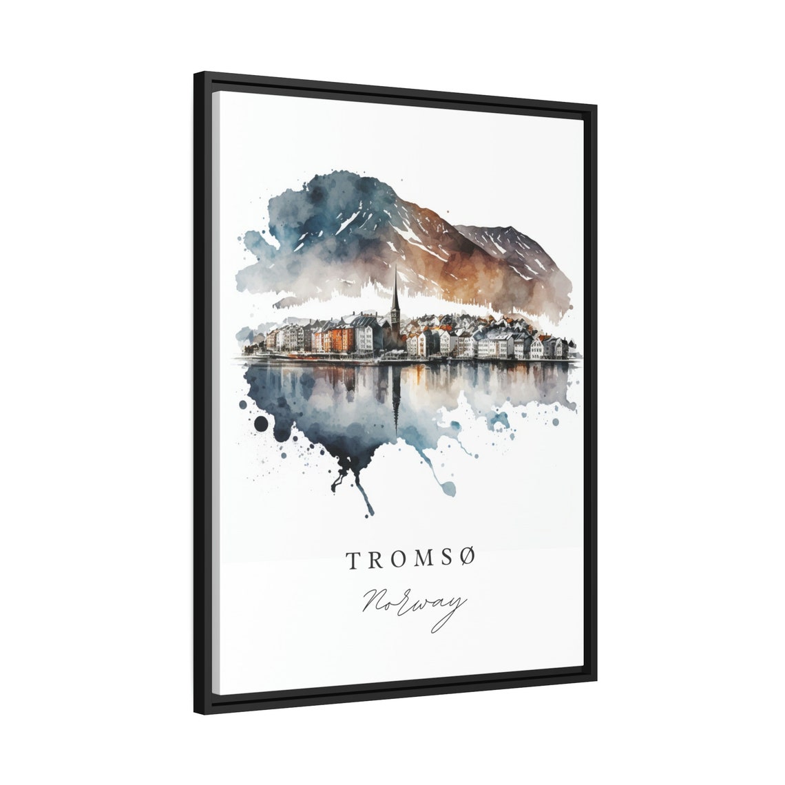 Tromso Norway Travel Poster, Custom Text Personalized - Image 2