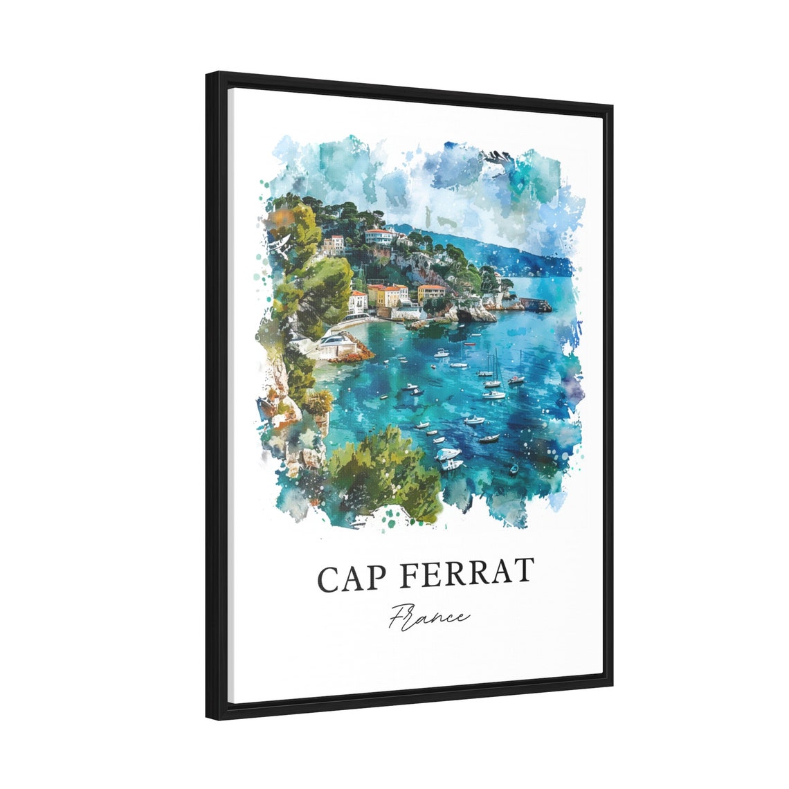Saint-Jean-Cap-Ferrat Watercolor Travel Poster - Image 2