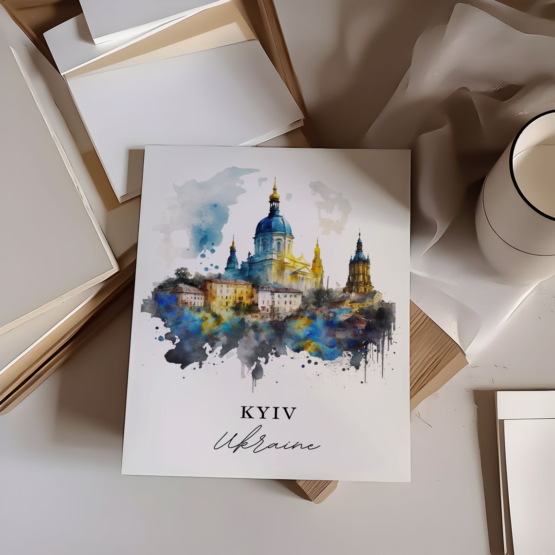 Kyiv Traditional Travel Poster, Ukraine Travel Art - Image 6