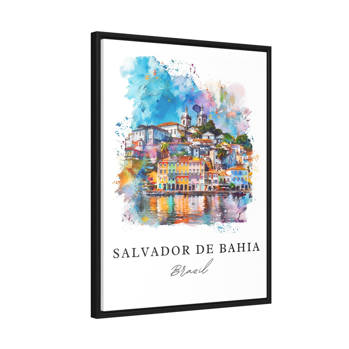 Salvador De Bahia Art Print, Brazil Travel Poster - Image 2