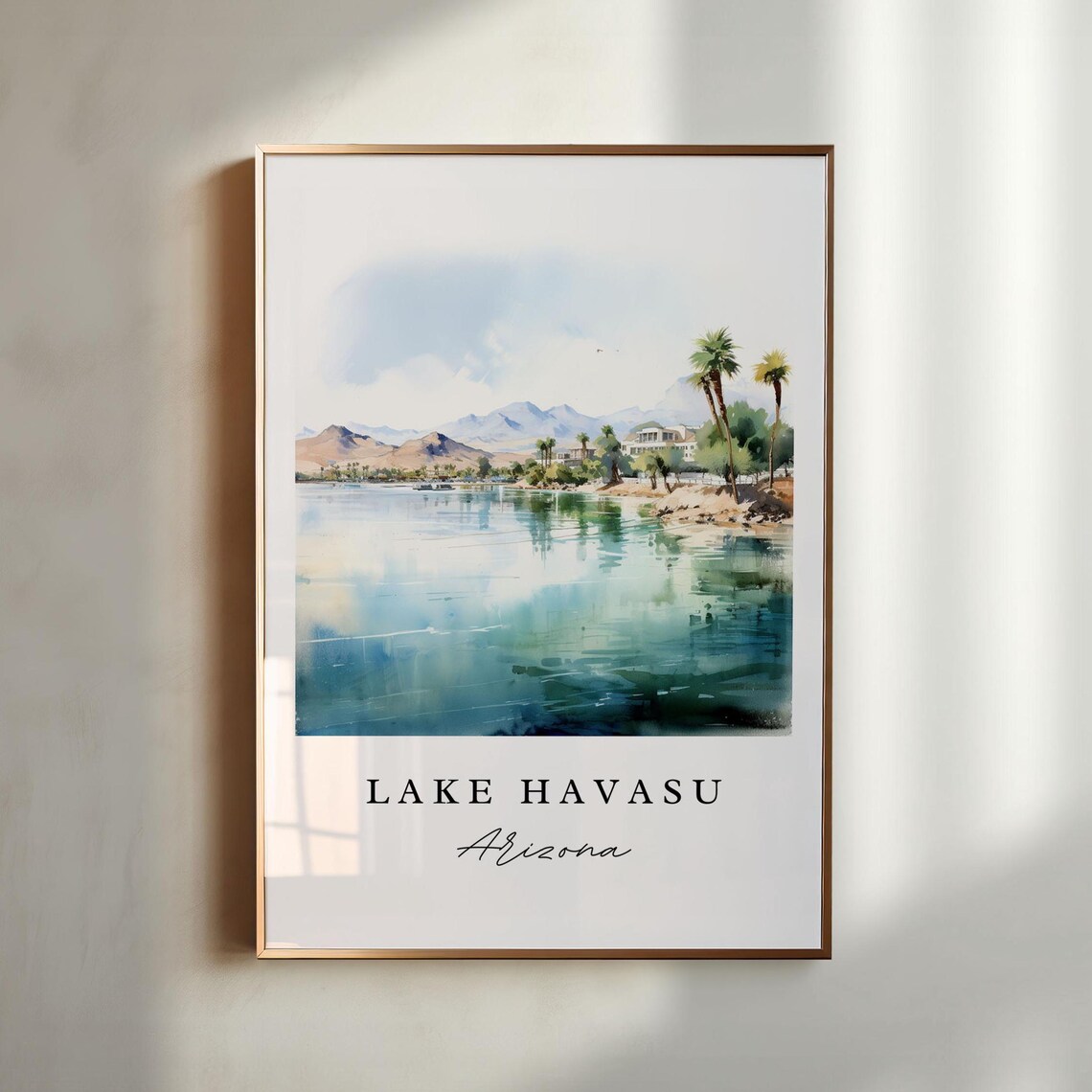 Lake Havasu Arizona Travel Poster, Custom Text