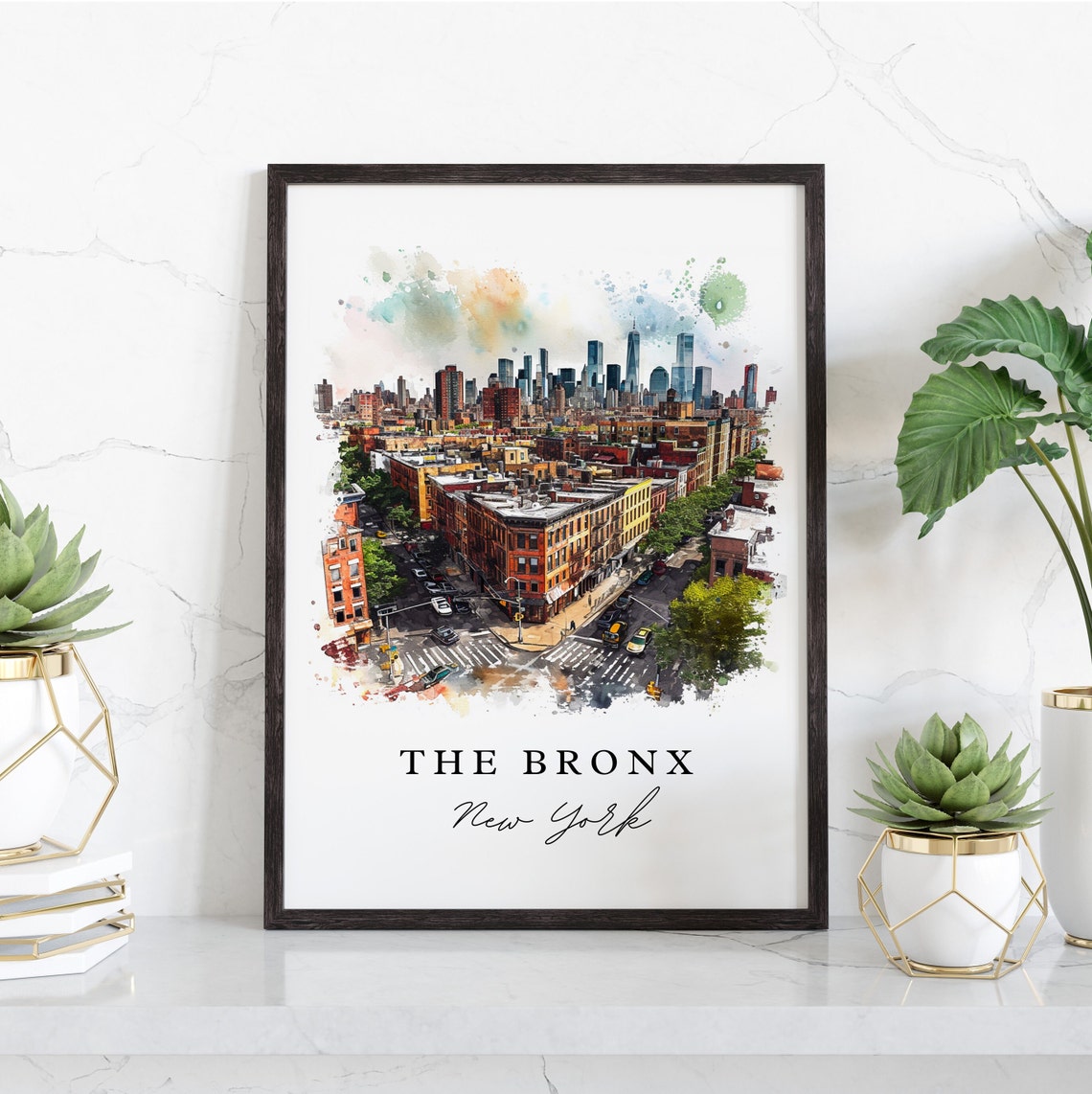 The Bronx NYC Skyline Art Print, New York - Image 3