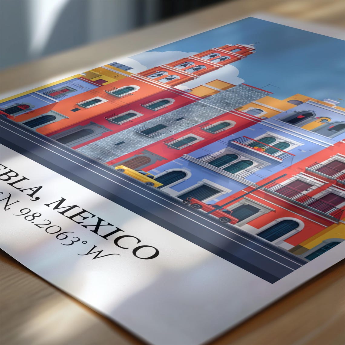 Puebla Mx Art Retro Travel Home Decor Gift Mexico Prints Housewarming - Image 7