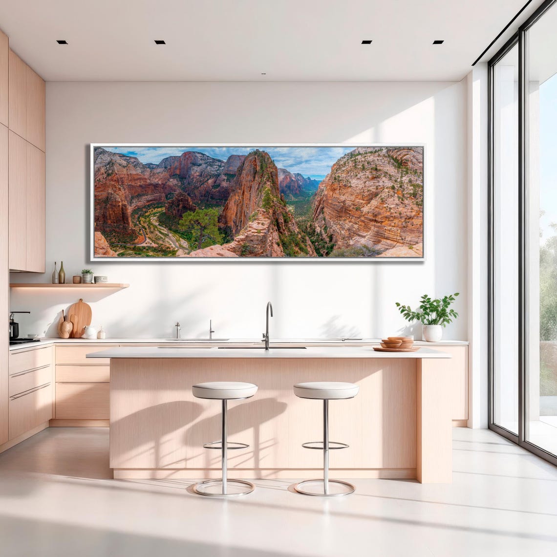 Zion Canyon Angels Landing Utah National Park Triptych Poster - Image 2