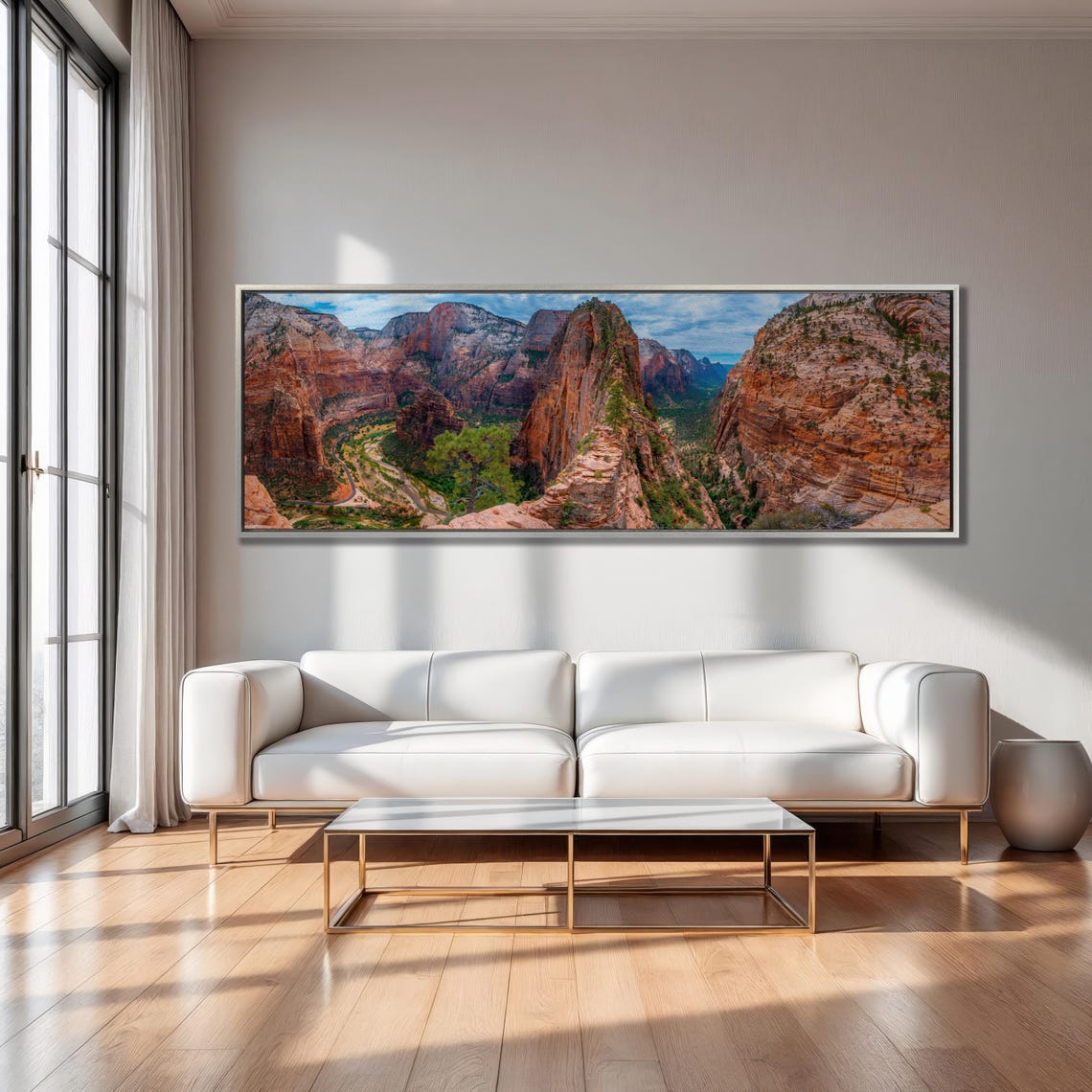 Zion Canyon Angels Landing Utah National Park Triptych Poster - Image 3
