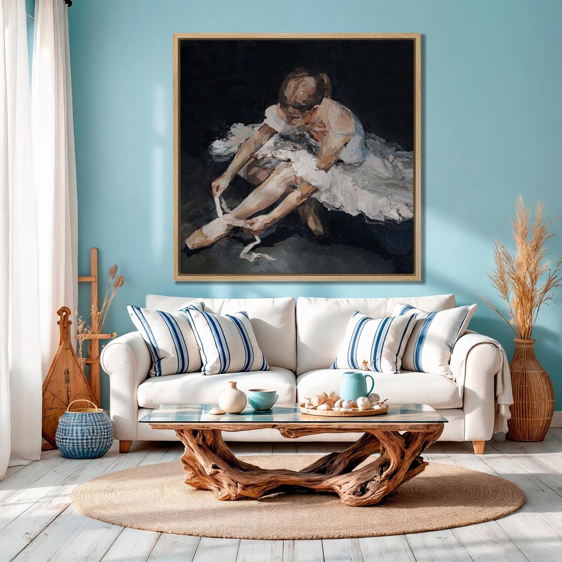 Impressionist Ballet Dancer Oil Painting Print - Image 4